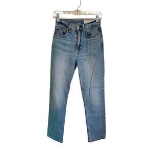 Rag & Bone Wren High Rise Slim Straight Light Wash Women's Jeans Size 25